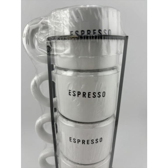 Target Bullseye Playground 5 Piece Espresso Mini Stackable Mugs Cups (NEW) - Picture 5 of 5